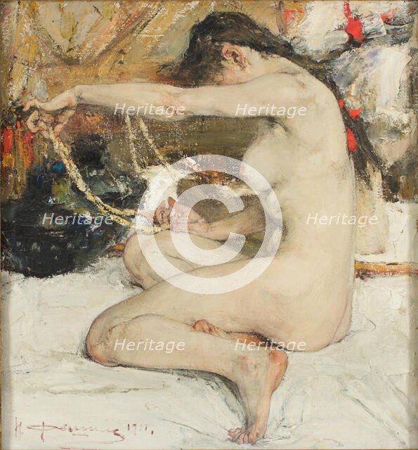 Nude, 1911-1919. Creator: Nikolay Feshin.