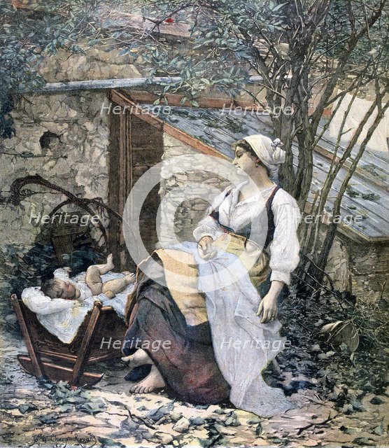 'Young Mother', 1891. Artist: Henri Meyer