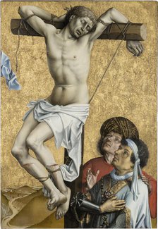 The Bad Thief to the Left of Christ; former exterior wing of the triptych: Saint John the...,c1430. Creator: Master of Flémalle;Robert Campin workshop.