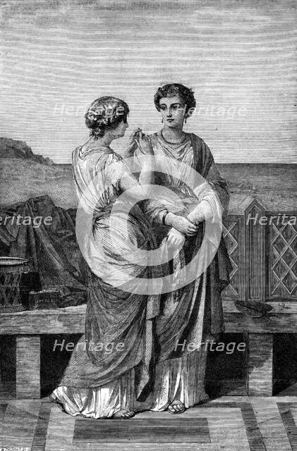 The International Exhibition: "A Confession", by E. J. Aubert, 1862. Creator: W Thomas.