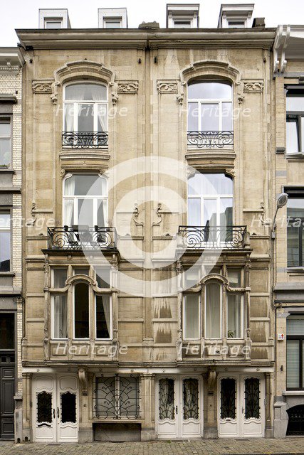 39 & 41 Rue De Magistrat, Ixelles, Brussels, Belgium, (1904), c2014-2017. Artist: Alan John Ainsworth.