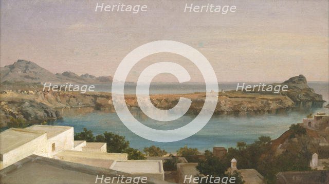 Lindos, Rhodes, ca 1860-1870. Artist: Leighton, Frederic, 1st Baron Leighton (1830-1896)