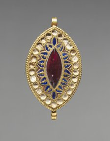 Almond-Shaped Pendant, 400-600. Creator: Unknown.