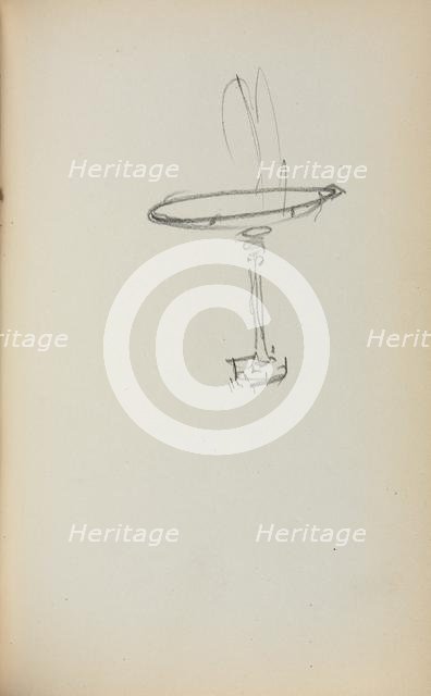 Italian Sketchbook: Fountain (page 145), 1898-1899. Creator: Maurice Prendergast (American, 1858-1924).