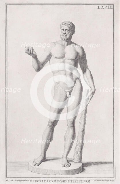 Statue of Hercules, 1734. Creator: Marc'Antonio Corsi.