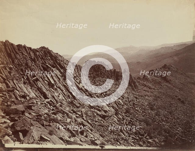 Volcanic Ridge, Trinity Mountains, Nevada, 1867. Creator: Tim O'Sullivan.