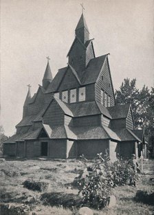 'Hitterdal Timber Church', 1914. Creator: Unknown.