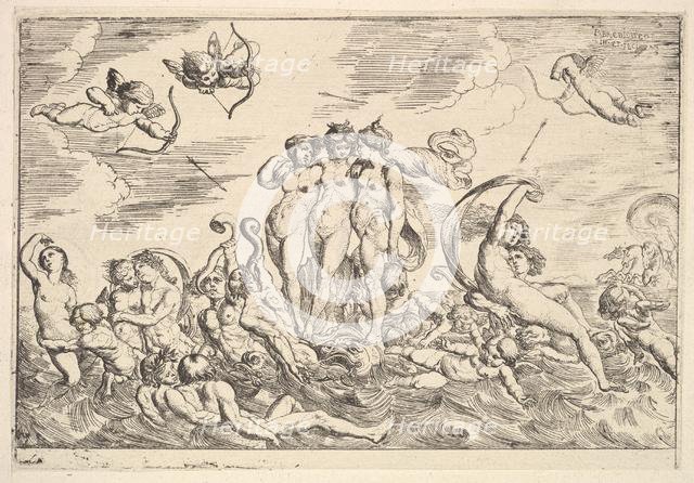 Triumph of Galatea, 1610-42. Creator: Pierre Brebiette.