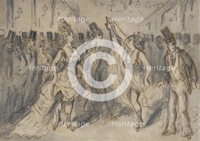 Le Chahut, 19th century. Creator: Constantin Guys.