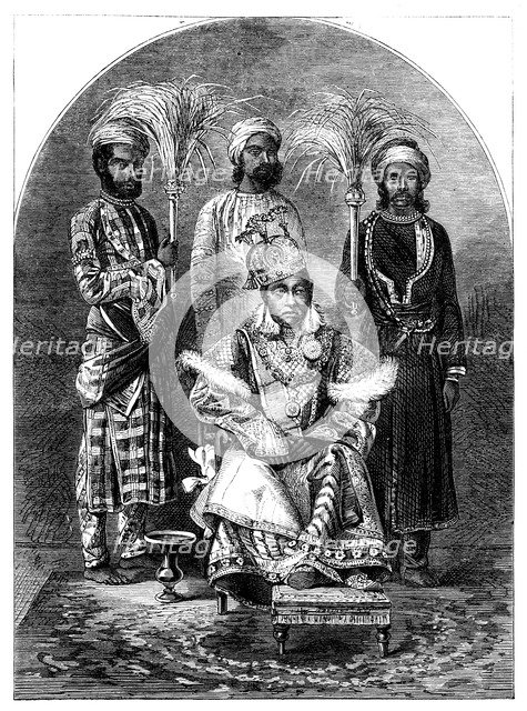 Nawab Sikandar, the Begum of Bhopal, 1863. Artist: Unknown