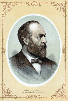 Posthomous portrait of James Abram Garfield, c1885. Artist: Unknown