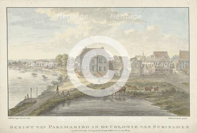 View of Paramaribo, 1770-1818. Creator: Jan Antonie Kaldenbach.