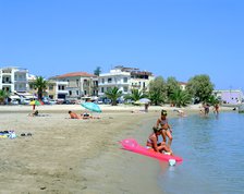 Beach, Rethymnon, Crete, Greece.