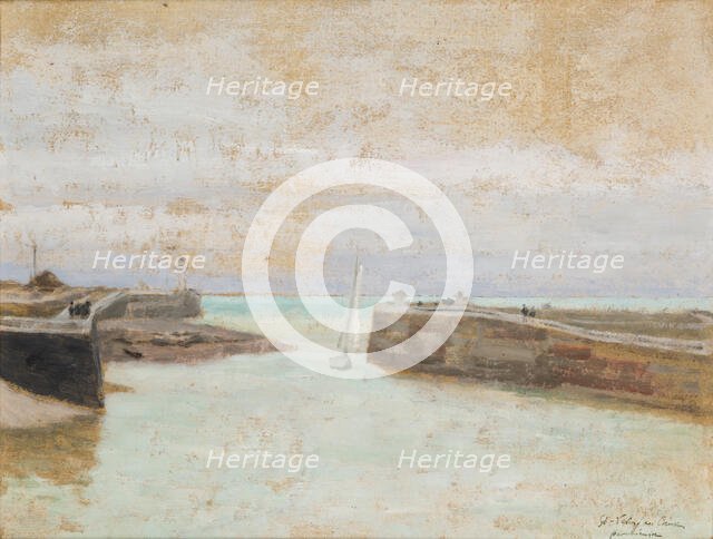 Entrance to the Harbour at St Valery en Caux, 1907. Creator: Jozef Pankiewicz.