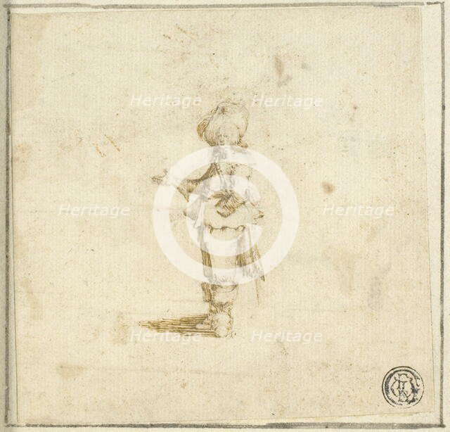 Standing Cavalier, Pointing with Right Hand, n.d. Creator: Stefano della Bella.