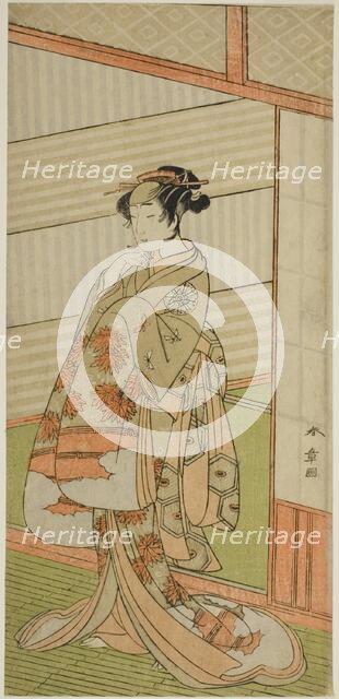 The Actor Nakamura Noshio I in an Unidentified Role, Japan, c. 1772. Creator: Shunsho.