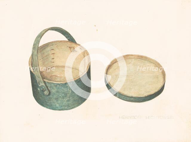 Clothes Pin Basket, c. 1938. Creator: Herndon Hightower.