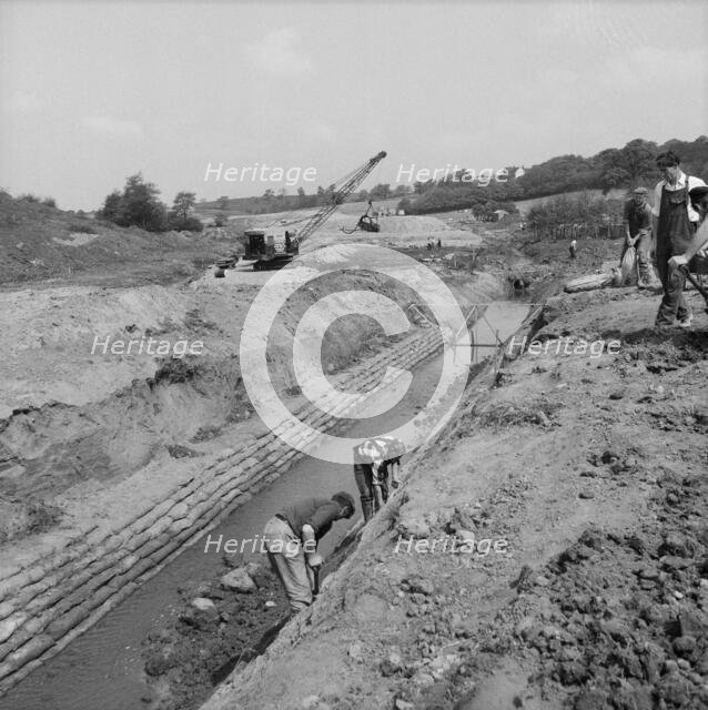 M6 Motorway, Madeley, Newcastle-under-Lyme, Staffordshire, 27/05/1961. Creator: John Laing plc.