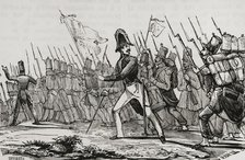 First Carlist War, (1833-1840): Carlist uprising in Morella, 1838. Creator: Gaspar.