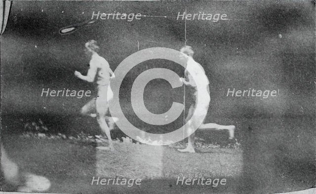 Marey Wheel Photographs of Jesse Godley, 1884. Creator: Thomas Eakins.