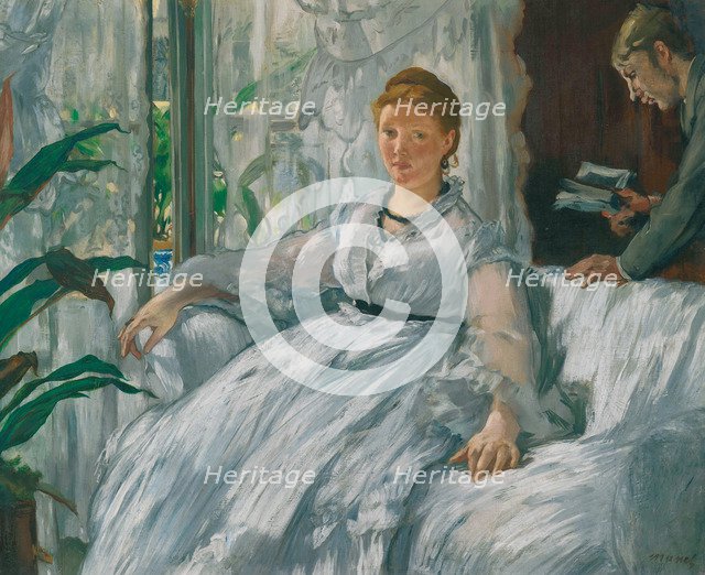 La lecture, 1865-1873.