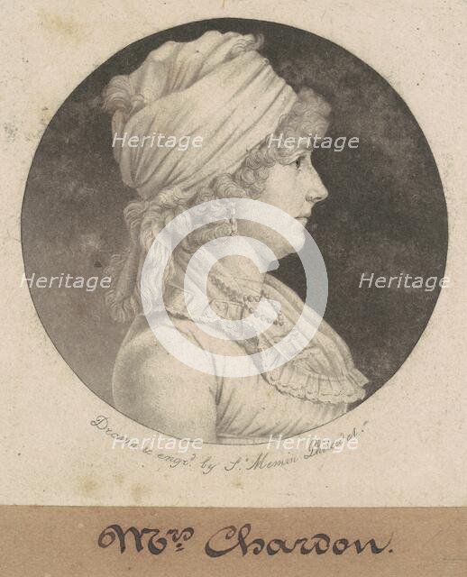 Eleanor Rawle Chardon, 1800. Creator: Charles Balthazar Julien Févret de Saint-Mémin.