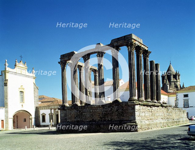Roman temple of Diana in Evora.