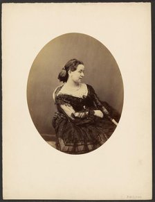 Woman seated in profile, mid-19th century. Creator: Paul De Gaillard.