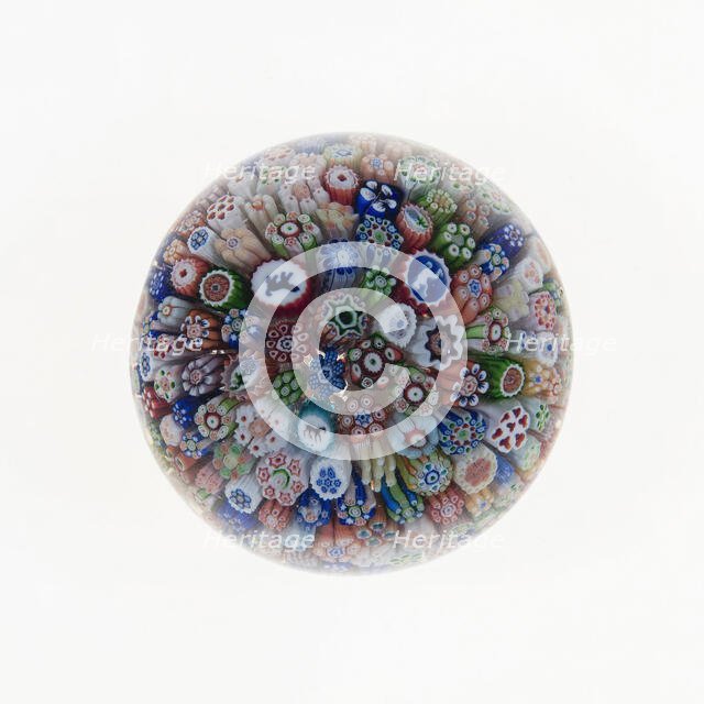 Paperweight, France, c. 1845/60. Creator: Baccarat Glasshouse.