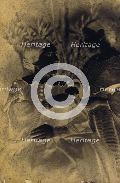 Portrait of Woman and Child, 1855. Creator: Jean-Baptiste Frénet.