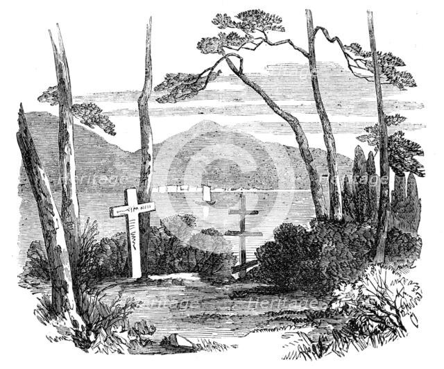 English and Russian Burial-ground, at Nagasaki, secured by treaty, November 1855, (1856).  Creator: Unknown.