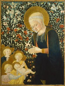 Madonna and Child with Angels in the Rose Arbor, c1475-1500. Creator: Pseudo Pier Francesco Fiorentino.