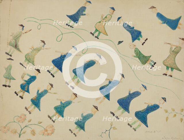 Crewel Embroidery, 1935/1942. Creator: John Oster.