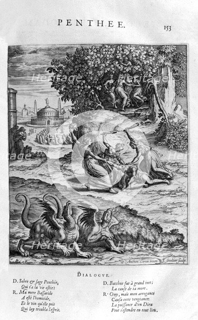 'Pentheus', 1615. Artist: Leonard Gaultier