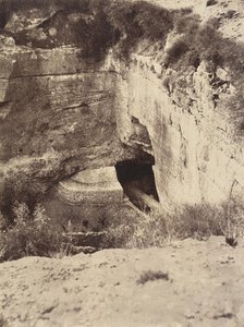 Jérusalem. (Environs) Grotte de Jérémie, 1860 or later. Creator: Louis de Clercq.