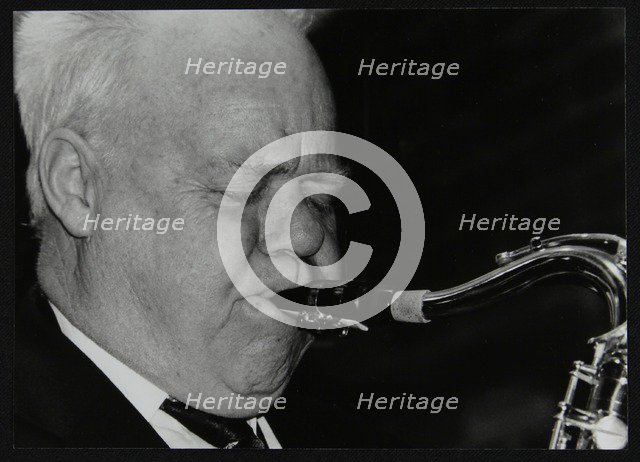 Lennart Anderson playing tenor saxophone at The Fairway, Welwyn Garden City, Hertfordshire, 2003. Artist: Denis Williams