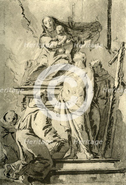 'Madonna enthroned with Saints', mid 18th century, (1928). Artist: Giovanni Battista Tiepolo.