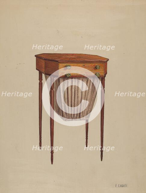 Sewing Table, 1936. Creator: Florence Choate.