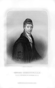 Robert Hamilton, Scottish economist and mathematician, (1870).Artist: William Holl