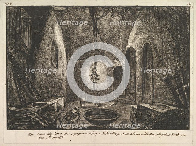 View of Pompeii (Altra veduta della Stanza dove si preparava il Bogno Caldo . . . ).n.d. Creator: Francesco Piranesi.