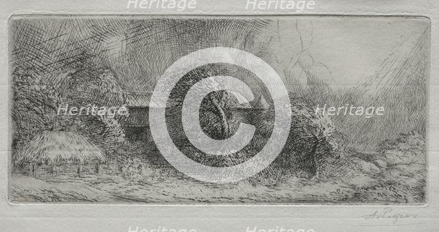 Chailli: effet dorage. Creator: Alphonse Legros (French, 1837-1911).