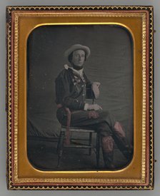Untitled (Portrait of Seated Man), 1853. Creator: Unknown.