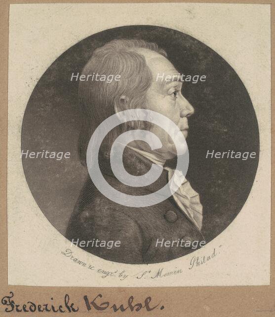 Frederick Kuhl, 1802. Creator: Charles Balthazar Julien Févret de Saint-Mémin.