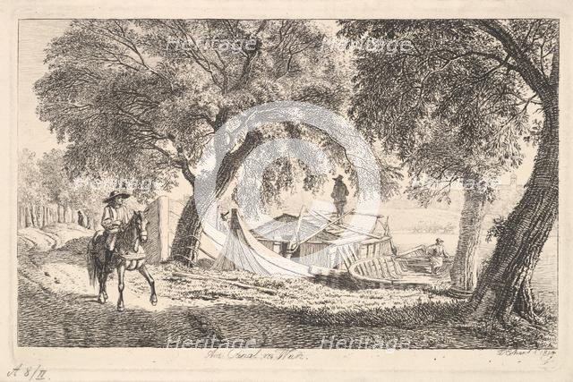 On the Canal in Vienna, 1819. Creator: Johann Christian Erhard.