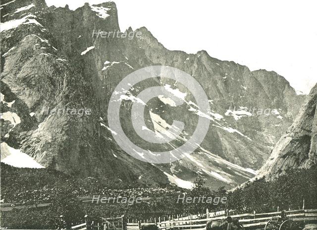 The Trolltindane mountains, Horgheim, Norway, 1895.  Creator: Poulton & Co.