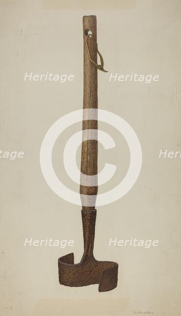 Pa. German Meat Chopper, 1935/1942. Creator: Nicholas Amantea.