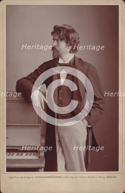 Portrait of the composer Ferruccio Busoni (1866-1924), 1898. Creator: Schaarwächter, Julius Cornelius (1847-1904).