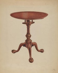 Tripod-table, c. 1936. Creator: Arthur Johnson.
