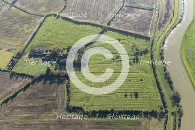 Eske medieval settlement and field system earthworks, East riding of Yorkshire, 2023. Creator: Robyn Andrews.