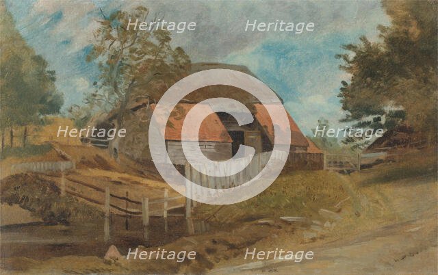 Old Barn, ca. 1855. Creator: Lionel Constable.